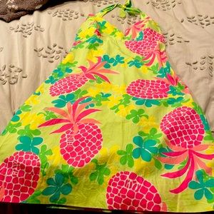 Lilly Pulitzer cotton halter top dress size 4